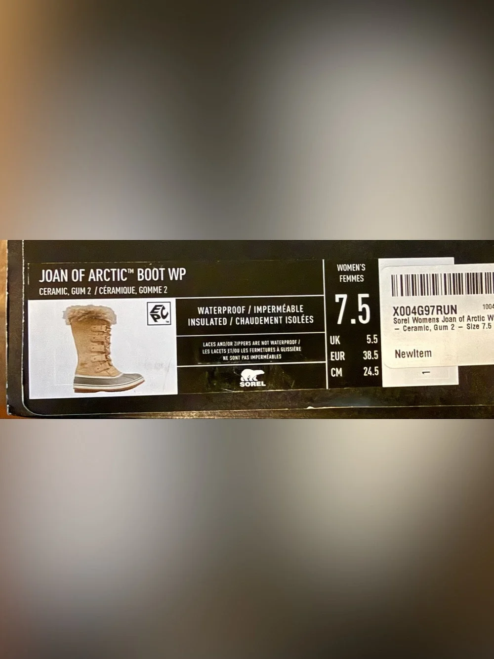 Sorel Joan of Arctic boot, 7.5